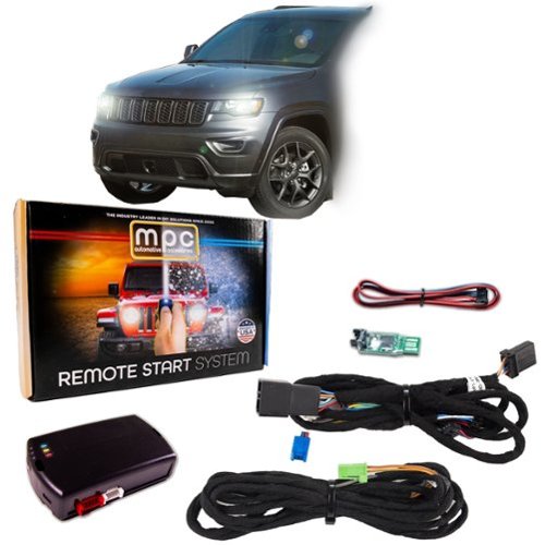 MPC - Plug And Play Remote Start For 2018-2021 Jeep Grand Cherokee Push-to-Start - Black-Front_Standard 