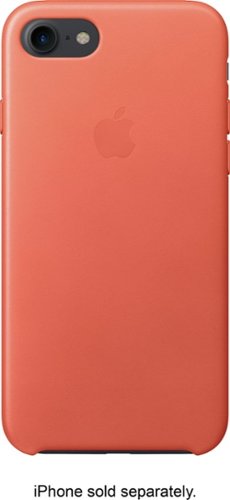 Apple - iPhone 7 Leather Case - Geranium-Front_Standard 
