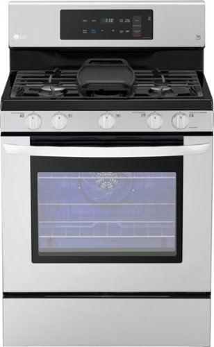  LG - 5.4 Cu. Ft. Freestanding Gas Convection Range - Stainless Steel