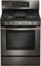 LG - 5.4 Cu. Ft. Freestanding Gas Convection Range - Black Stainless Steel-Front_Standard
