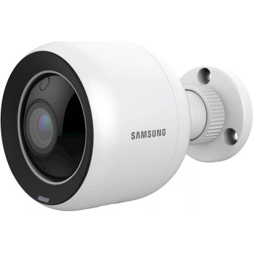 Samsung - SmartCam Outdoor 1080p Wi-Fi Network Surveillance Camera - White-Front_Standard 