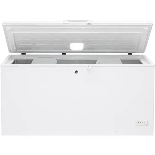 Front. GE - 15.7 Cu. Ft. Chest Freezer - White.