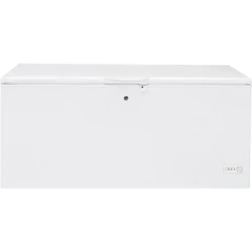 Front. GE - 21.7 Cu. Ft. Chest Freezer - White.