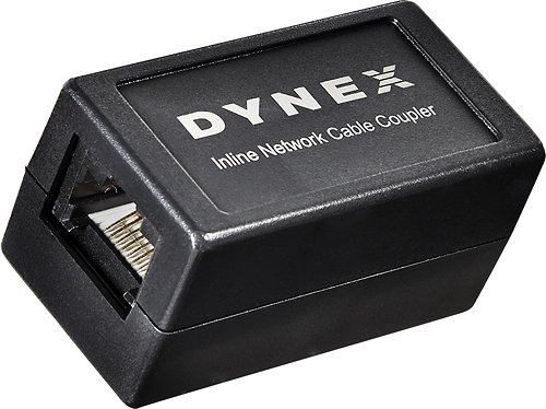  Dynex™ - RJ-45 CAT-5/5e In-Line Coupler - Black