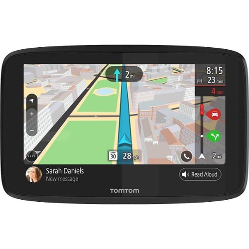 TomTom - GO 520 GPS with Built-In Bluetooth, Lifetime Map Updates and Lifetime Traffic Updates - Black-Front_Standard 