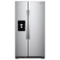 Whirlpool - 24 Cu. Ft. Side-by-Side Refrigerator with LED Interior Lighting - Monochromatic Stainless Steel-Front_Standard
