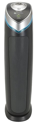 GermGuardian - 28" Air Purifier Tower with HEPA Filter & UV-C for 180 Sq. Ft Rooms - Black