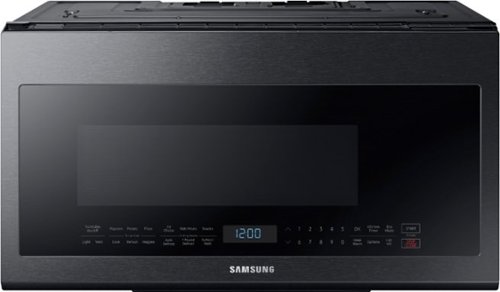 Samsung 2.1 Cu. Ft. Over-the-Range Microwave with Sensor Cook - Black stainless steel