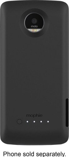  mophie - juice pack External Battery Case for Motorola Moto Z Droid - Black