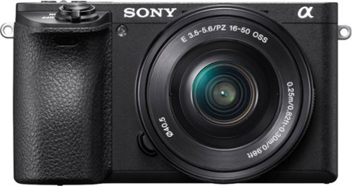  Sony - Alpha a6500 Mirrorless Camera with E PZ 16-50mm F3.5-5.6 OSS Lens - black
