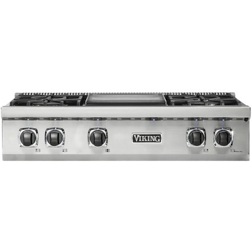 Viking - Professional 5 Series 35.9" Gas Cooktop - Stainless steel