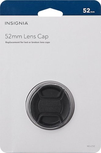 Insignia™ 52mm Lens Cap - Black WORLDWIDE DELIVERY