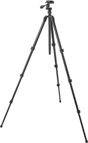  Dynex - 66.5&quot; 2-in-1 Tripod and Monopod - Acryl Black