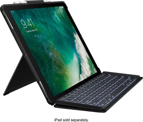  Logitech - Slim Combo Keyboard Folio Case for Apple® 12.9-Inch Ipad® Pro - Black