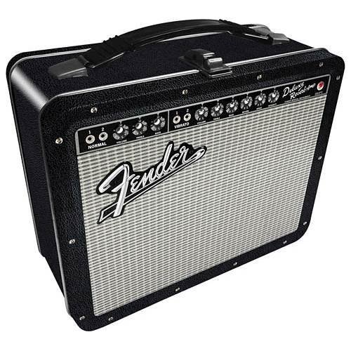 

Aquarius - Fender Tolex Tin Lunch Box - Black