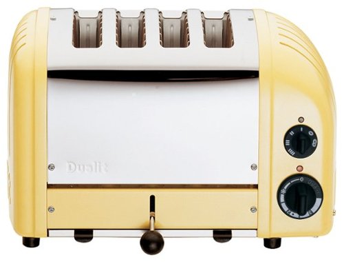 Dualit - NewGen 4-Slice Wide-Slot Toaster - Canary Yellow-Angle_Standard 