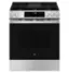 Front. GE - 5.3 Cu. Ft. Slide In Gas Range with Steam Cleaning and Crisp Mode - Stainless Steel.
