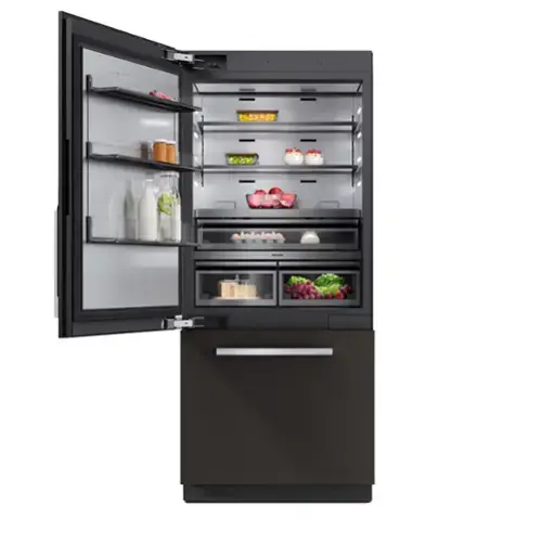 Front. Miele - KFMC 3642 L  36" 20.2 Cubic Feet Bottom Mount MasterCool Fridge-Freezer - Panel Ready.