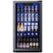 SIMZLIFE - 130 Can Beverage Refrigerator and Cooler with Glass Door for Home, 17.3 in D, 31.3 in H, 3.2 cubic feet - Black-Front_Standard