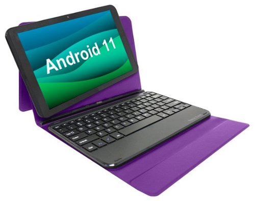 Visual Land - Prestige Elite 10QH 10.1" HD Tablet 32GB Storage 2GB Memory with Detachable Docking Keyboard Case - Purple-Angle_Standard 