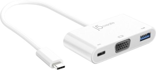  j5create - USB-C to VGA &amp; USB 3.0 with Power Delivery - White