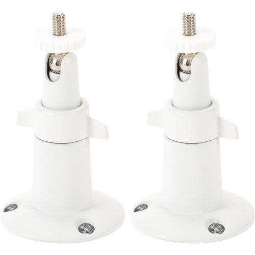 Wasserstein - Adjustable Indoor/Outdoor Wall Mount for Most Arlo Security Cameras (2-Pack) - White