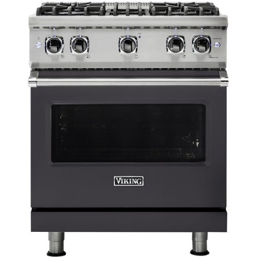 Viking - 4.0 Cu. Ft. Freestanding Gas Convection Range - Graphite Gray-Front_Standard 