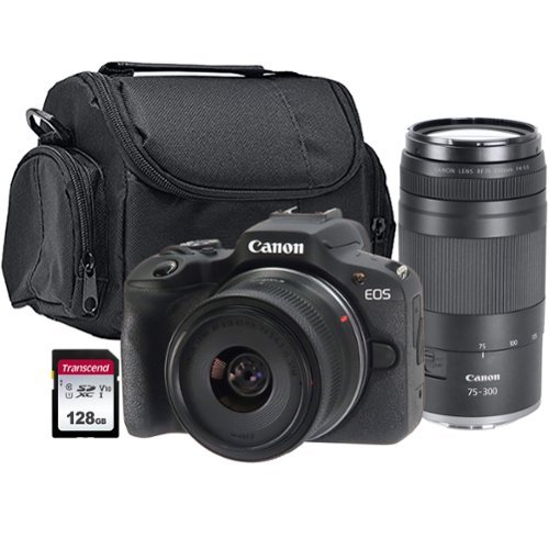 Canon - EOS R100 Camera with RF-S 18-45mm IS STM Lens and RF 75-300mm Lens Bundle-Front_Standard 