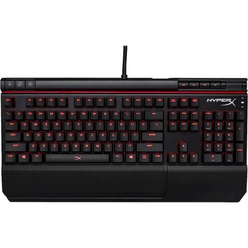  HyperX - Alloy Elite Wired Gaming Mechanical Cherry MX Brown Switch Keyboard with Backlighting - Black