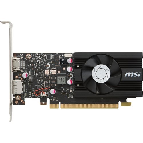  MSI - NVIDIA GeForce GT 1030 2GB GDDR5 PCI Express 3.0 Graphics Card - Black
