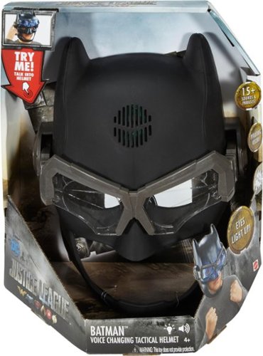  Mattel - DC Justice League Batman Voice Changer Helmet - Black