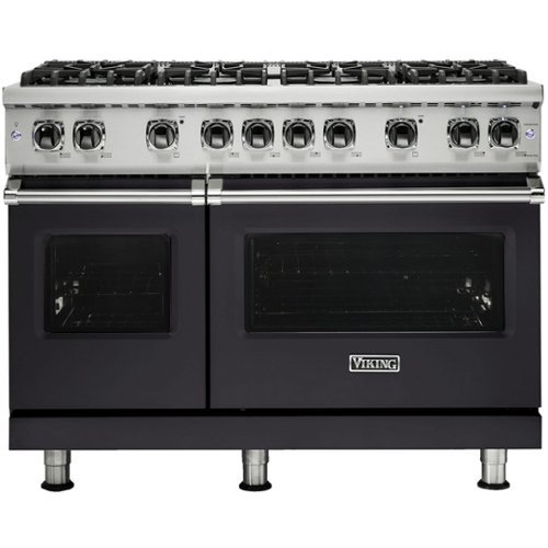 Viking - Freestanding Double Oven Gas Convection Range - Graphite Gray-Front_Standard 