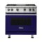 Viking - 5.1 Cu. Ft. Freestanding Gas Convection Range - Cobalt Blue-Front_Standard
