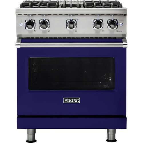 Viking - Professional 5 Series 4.0 Cu. Ft. Freestanding Gas Convection Range - Cobalt Blue-Front_Standard 