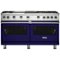 Viking - Freestanding Double Oven Gas Convection Range - Cobalt Blue-Front_Standard