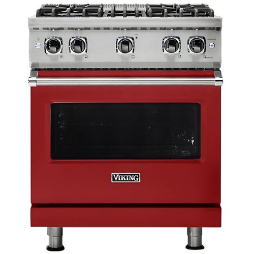 Viking - 4.0 Cu. Ft. Freestanding Gas Convection Range - Apple red-Front_Standard 