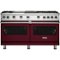 Viking - Freestanding Double Oven Gas Convection Range - Burgundy-Front_Standard