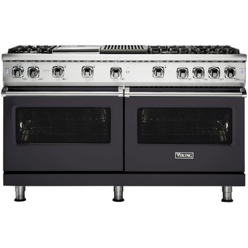Viking - Freestanding Double Oven Gas Convection Range - Graphite Gray-Front_Standard 