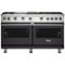 Viking - Freestanding Double Oven Gas Convection Range - Graphite Gray-Front_Standard