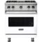 Viking - 4.0 Cu. Ft. Freestanding LP Gas Convection Range - White-Front_Standard