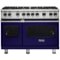 Viking - Professional 5 Series 6.1 Cu. Ft. Freestanding Double Oven Gas Convection Range - Cobalt Blue-Front_Standard