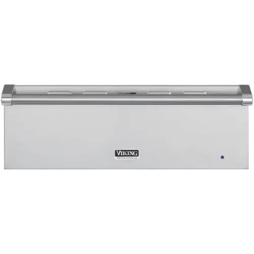 Front. Viking - Professional 5 Series 29" Warming Drawer - Stainless Steel.