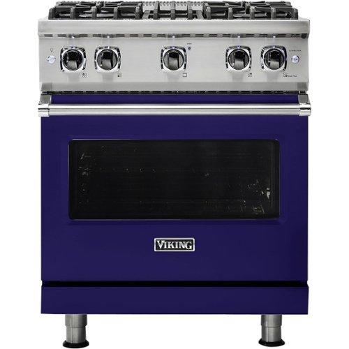 Viking - 4.0 Cu. Ft. Freestanding Gas Convection Range - Cobalt Blue-Front_Standard 