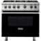 Viking - 5.1 Cu. Ft. Freestanding LP Gas Convection Range - Black-Front_Standard