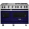 Viking - Freestanding Double Oven Gas Convection Range - Cobalt Blue-Front_Standard