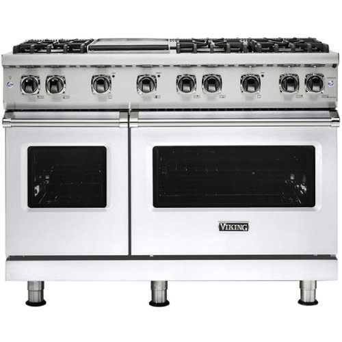 Viking - Freestanding Double Oven Gas Convection Range - White