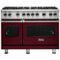 Viking - Freestanding Double Oven Gas Convection Range - Burgundy-Front_Standard