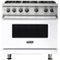 Viking - 5.1 Cu. Ft. Freestanding LP Gas Convection Range - White-Front_Standard