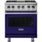 Viking - 4.7 Cu. Ft. Self-Cleaning Freestanding Dual Fuel Convection Range - Cobalt Blue-Front_Standard