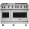 Viking - Professional 5 Series 6.1 Cu. Ft. Freestanding Double Oven Gas Convection Range - Stainless Steel-Front_Standard